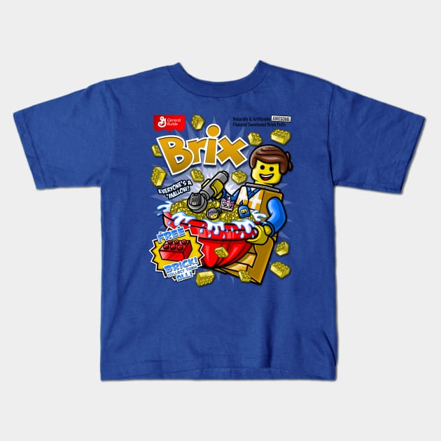 Brix Cereal Kids T-Shirt by Punksthetic